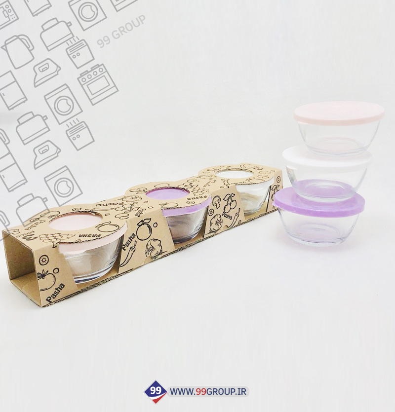 پياله ٣عددی درب دار پاشا