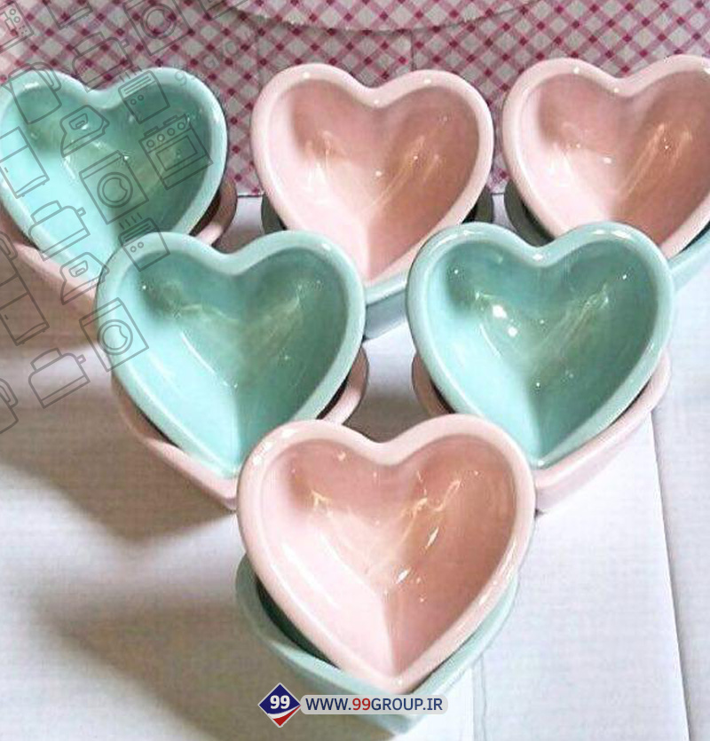 کاسه ترشی خوری قلبی سرامیک