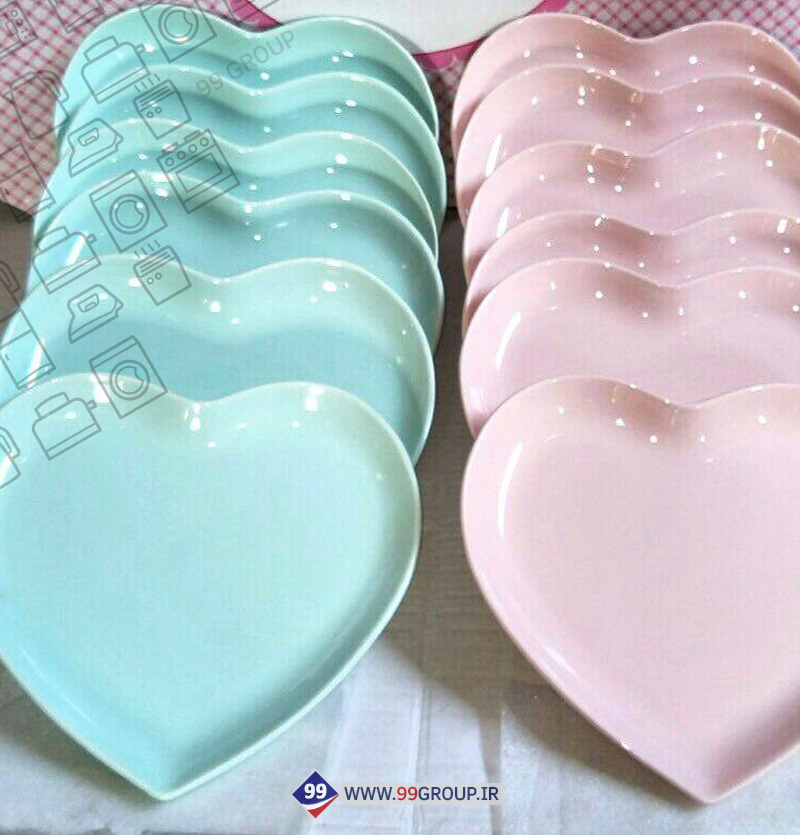 بشقاب قلبی سرامیکی