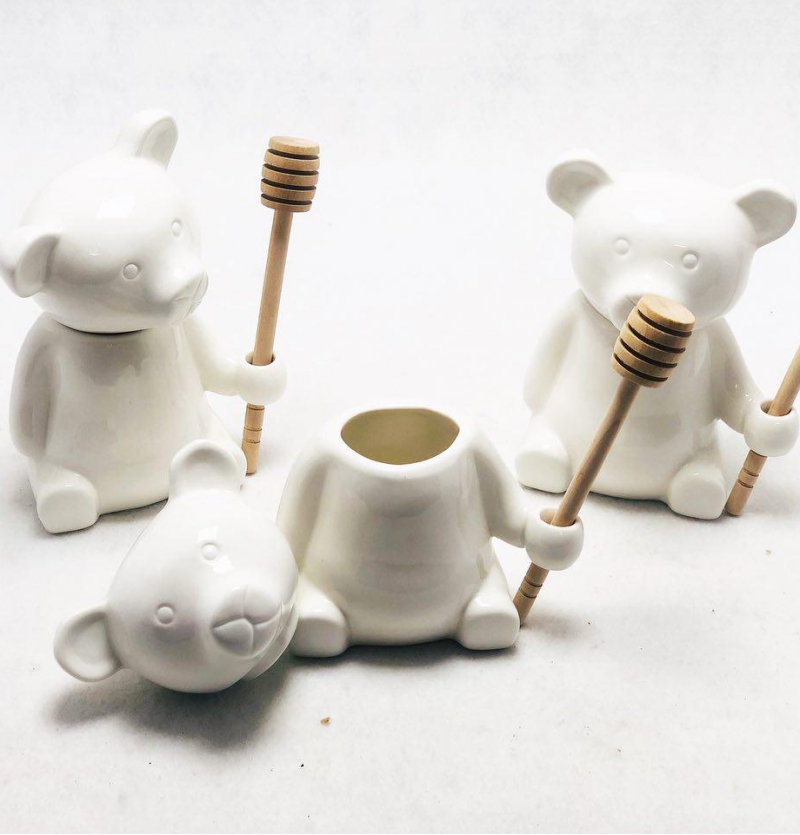 فروش عمده ظرف عسل خوری خرس