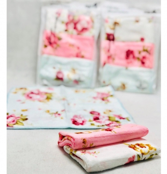 دستمال ٣تايي نانو گلدار