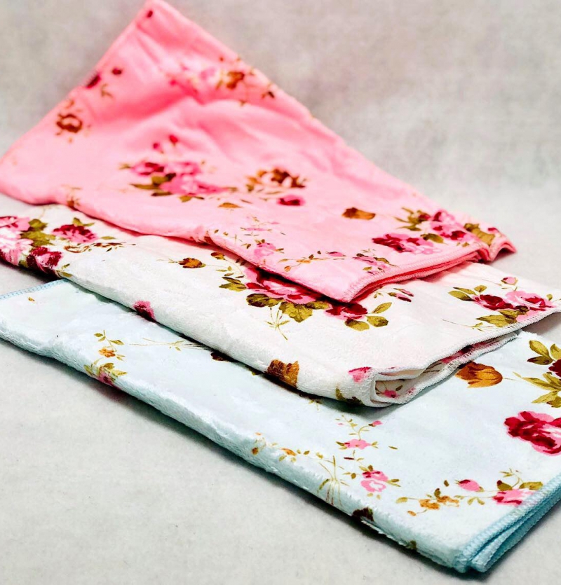 فروش عمده حوله دست صورت گلدار