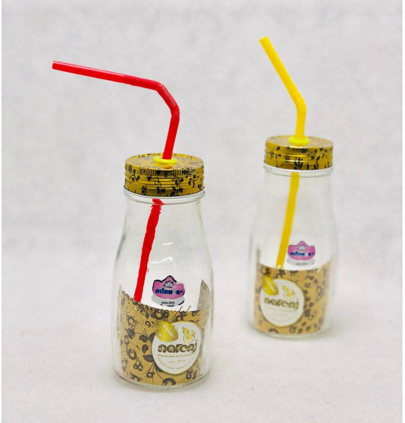 فروش عمده بطری شیشه ای نی دار