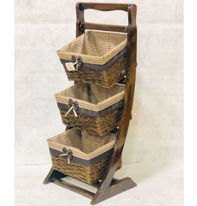 فروش عمده سبد سيب زميني پياز ٣طبقه گهواره اي