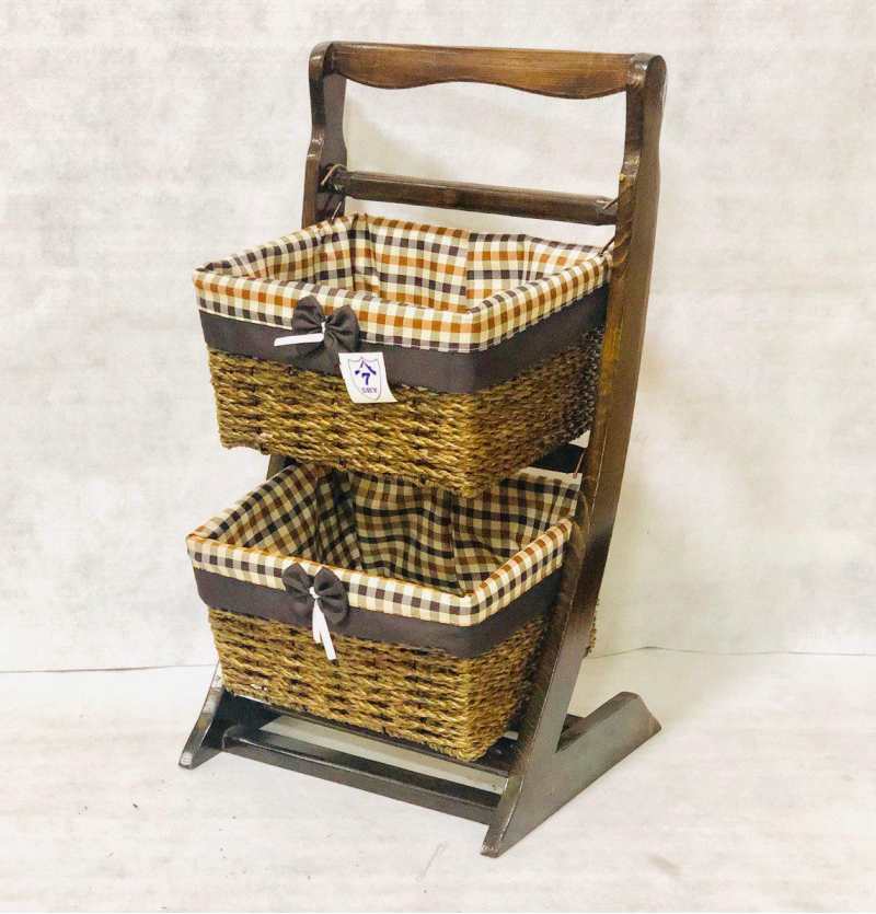 فروش عمده سبد سيب زميني پياز ٢طبقه گهواره اي