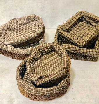 فروش عمده سبد نان جفتي حصيري