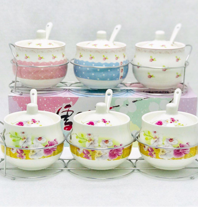 فروش عمده جا ادويه سراميك گلدار و انگليش هوم