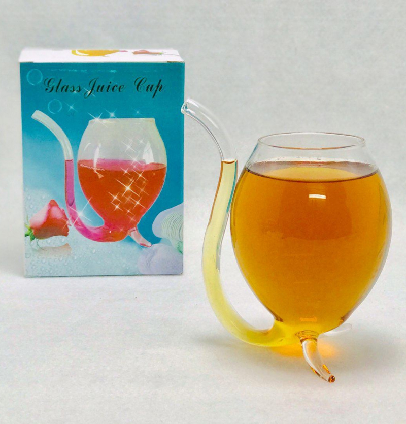 فروش عمده لیوان نی دار شیشه ای