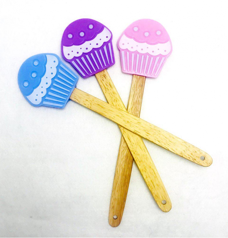 فروش عمده كفگير سیلیکون طرح كاپ كيك