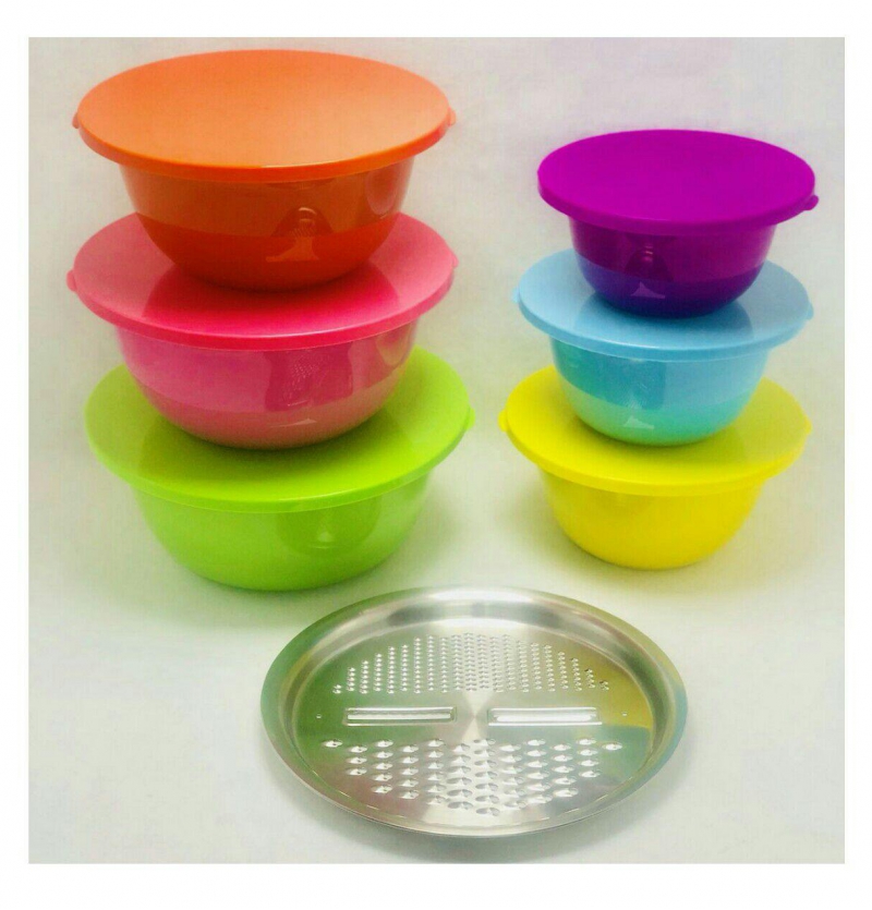 فروش عمده لگن استیل رنگی رنده دار