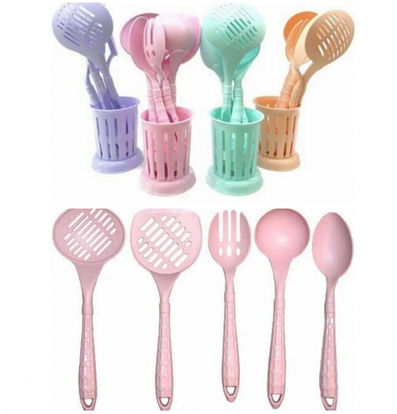 فروش عمده ست کفگیر ملاقه نسوز برند Evstyle