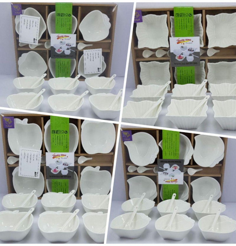 فروش عمده پیاله 6 عددی قاشق دار