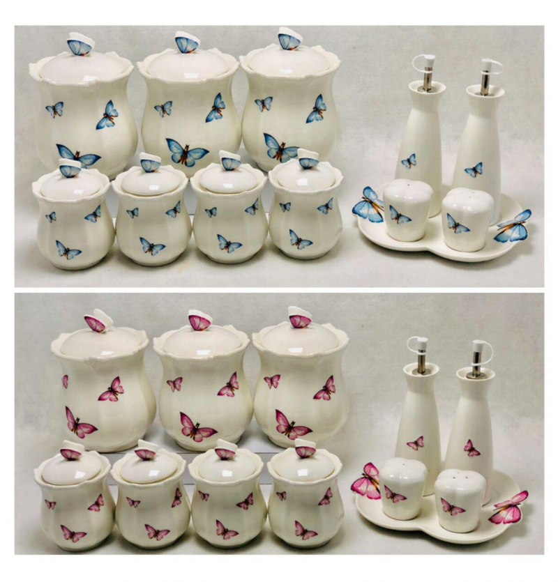 فروش عمده سرويس۱۹پارچه پاسماوری پروانه