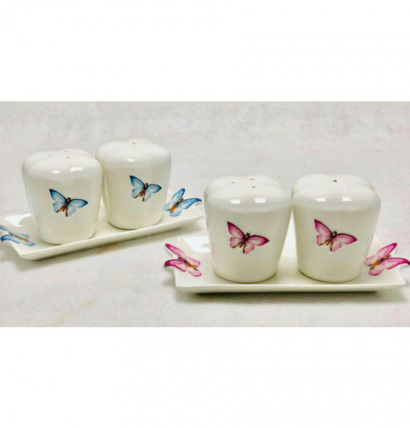 فروش عمده ست نمکپاش طرح پروانه