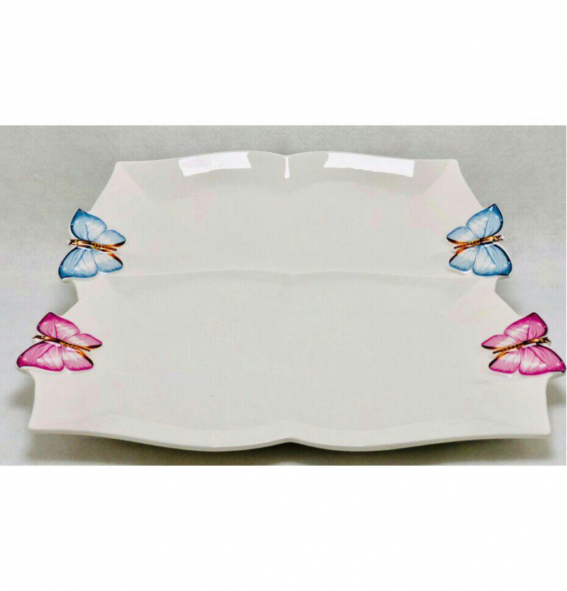 فروش عمده دیس سرامیکی طرح پروانه