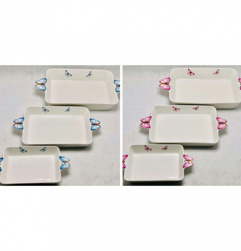 فروش عمده ست تابه 3 عددی مستطیل پروانه