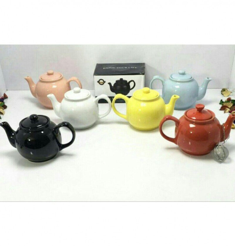 فروش عمده قوری سرامیکی صافی دار