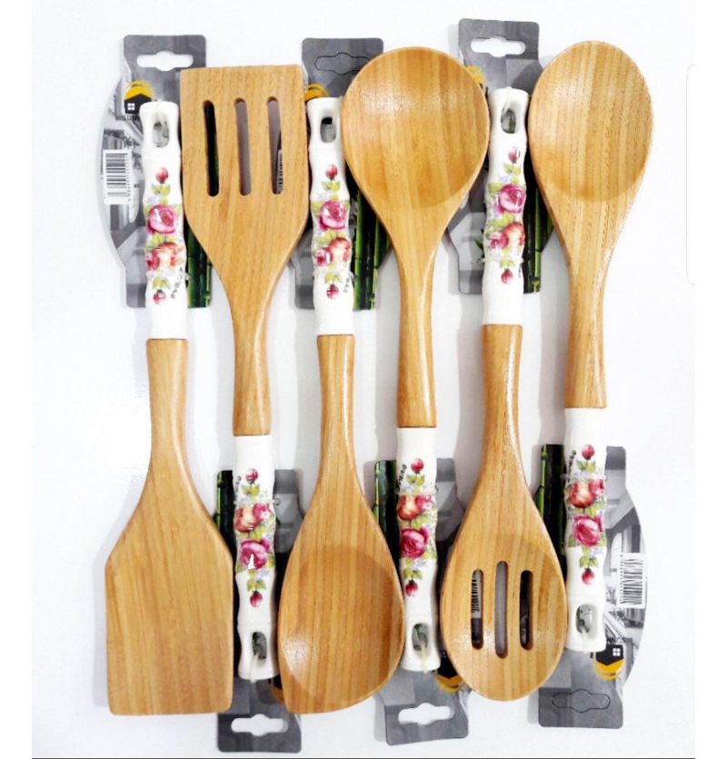 فروش عمده كفگير ملاقه دسته سراميك