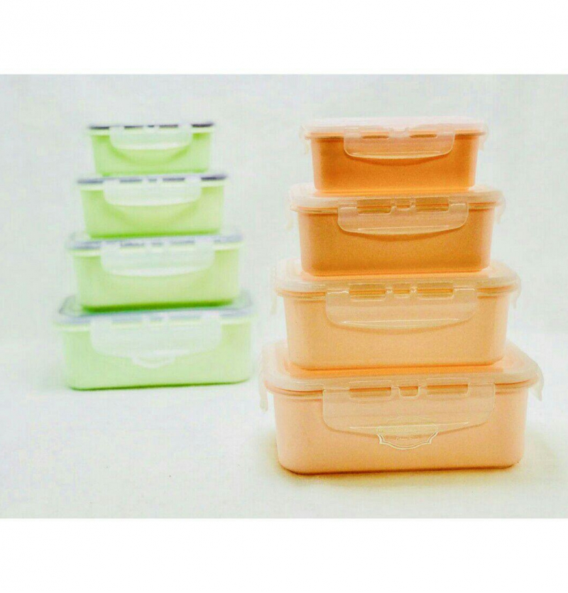 فروش عمده ظرف 4 تیکه قفل دار