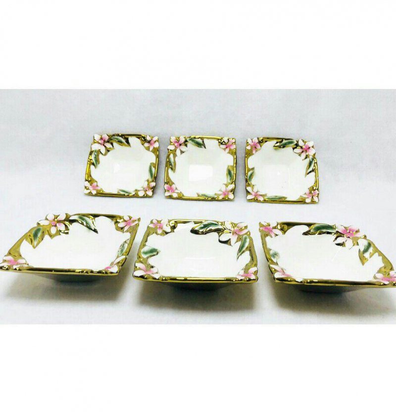 فروش عمده پیاله 6 عددی گل دار