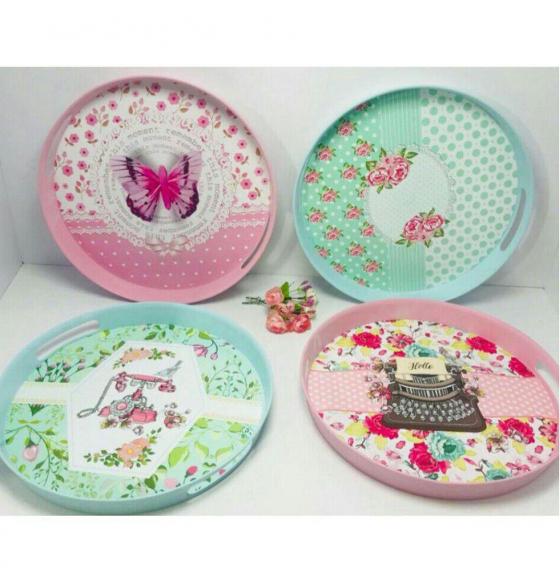 فروش عمده سینی گرد لبه دار