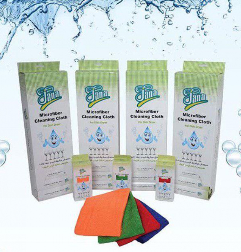 فروش عمده دستمال میکروفایبر ژانا مخصوص ظروف