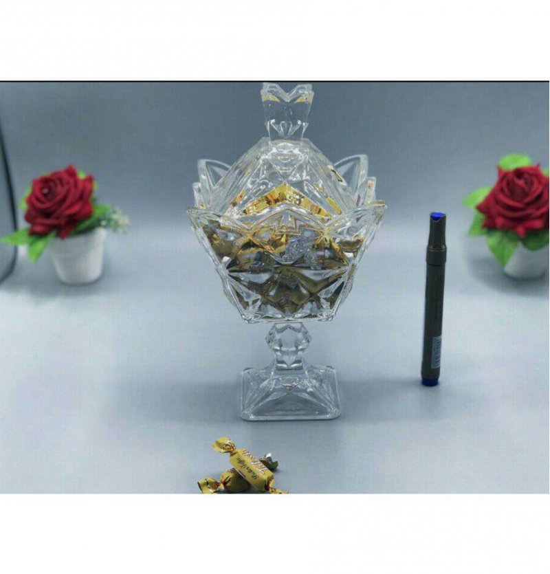 فروش عمده شکلات خوری بلور پایه دار