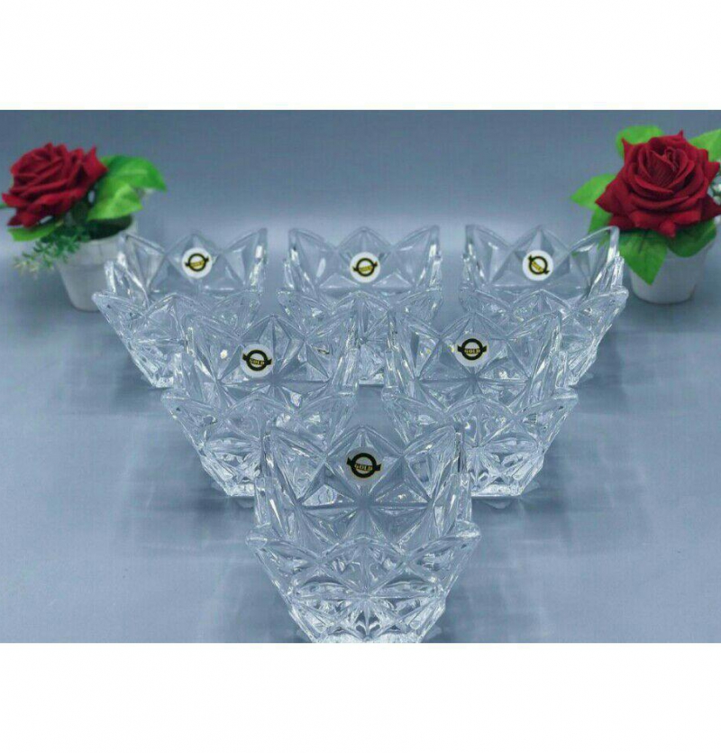 فروش عمده پیاله 6 عددی بلور