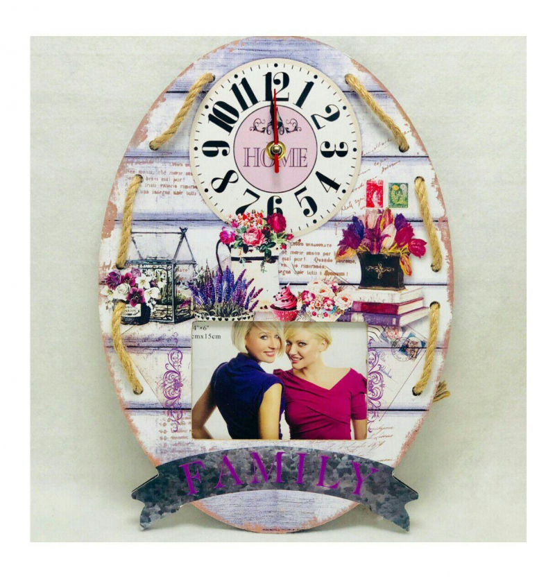 فروش عمده ساعت دیواری بهمراه قاب عکس