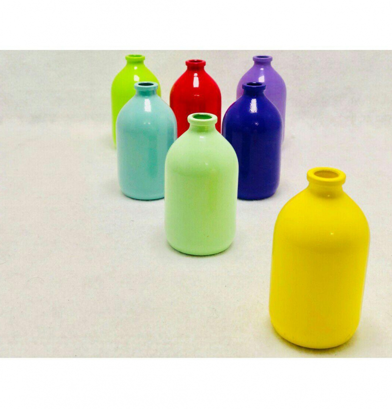 فروش عمده گلدان فانتزی رنگی کوچک