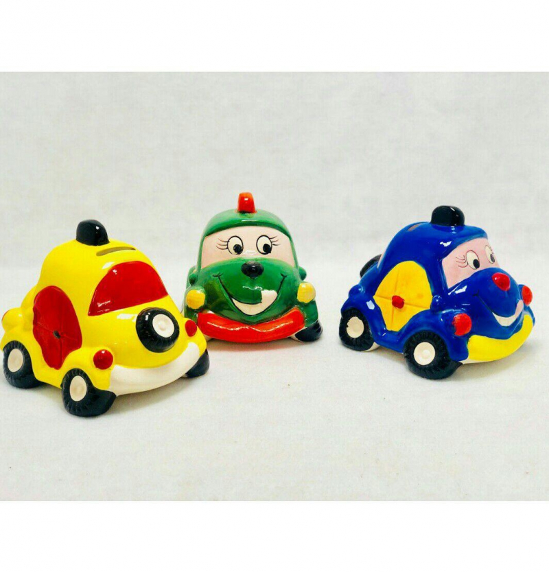 فروش عمده قلک سرامیکی طرح ماشین