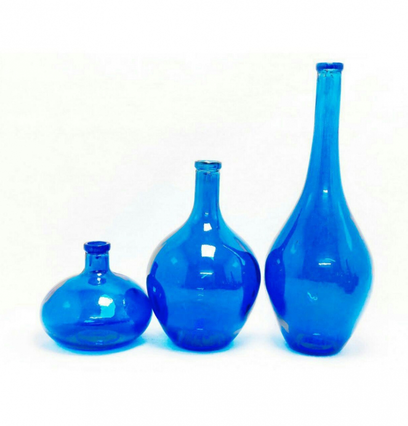 فروش عمده گلدان سالونگ رنگی ابی