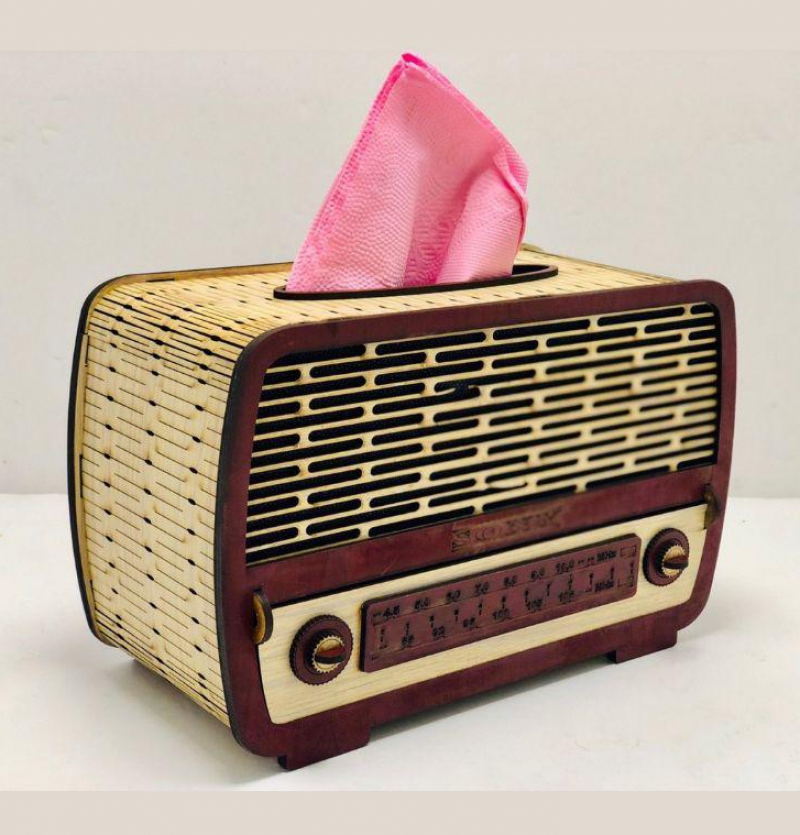 فروش عمده جادستمال چوبی طرح رادیو