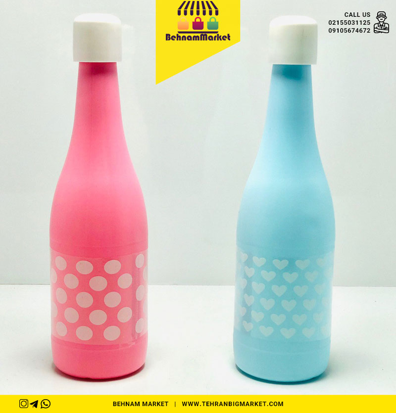 بطری آب پلاستیکی خالدار