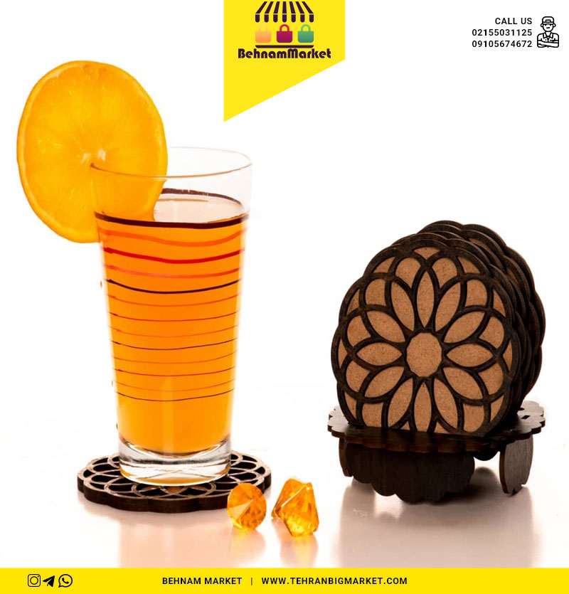 زیر لیوانی دوبل ۶تایی