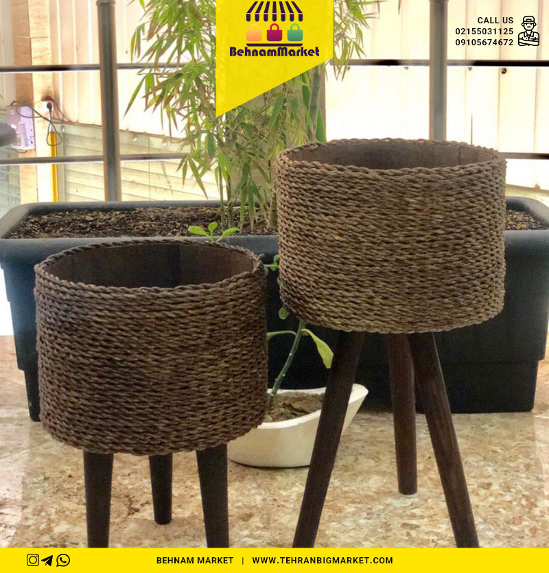 گلدان٣پايه گرد