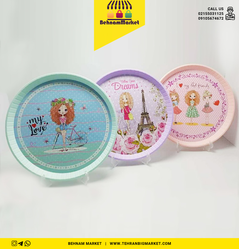 سینی گرد بزرگ ادا