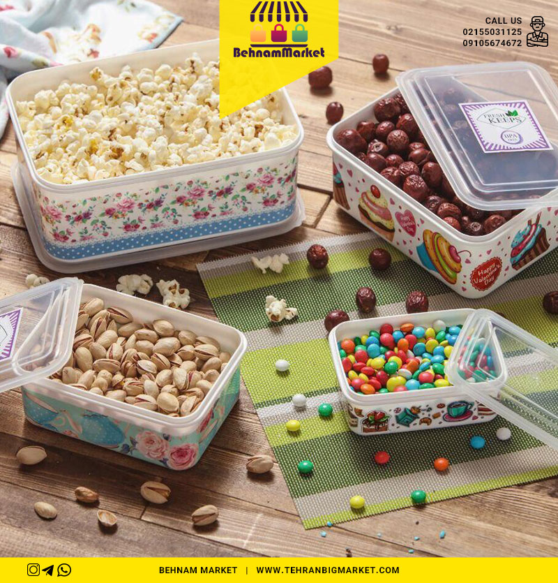 ۴تیکه گلدار مستطیل