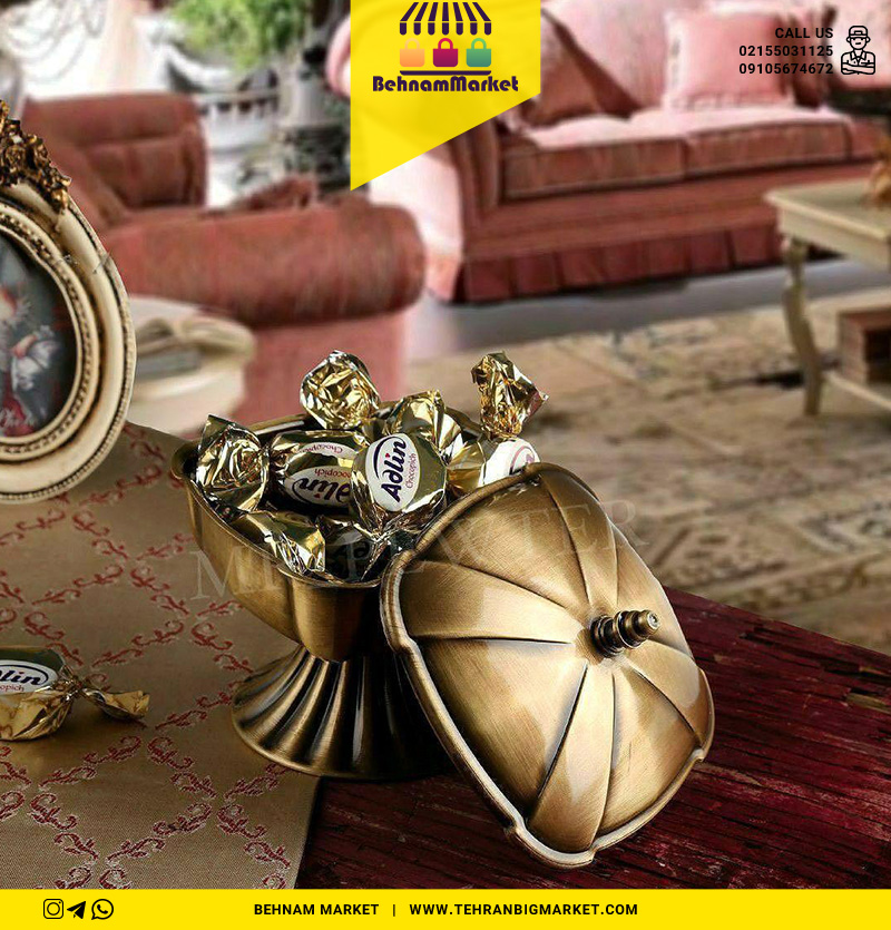 قندان مربع پایه دار