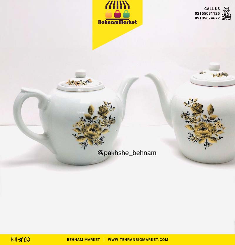 قوری ۱۰کاپ مجلسی تک گل