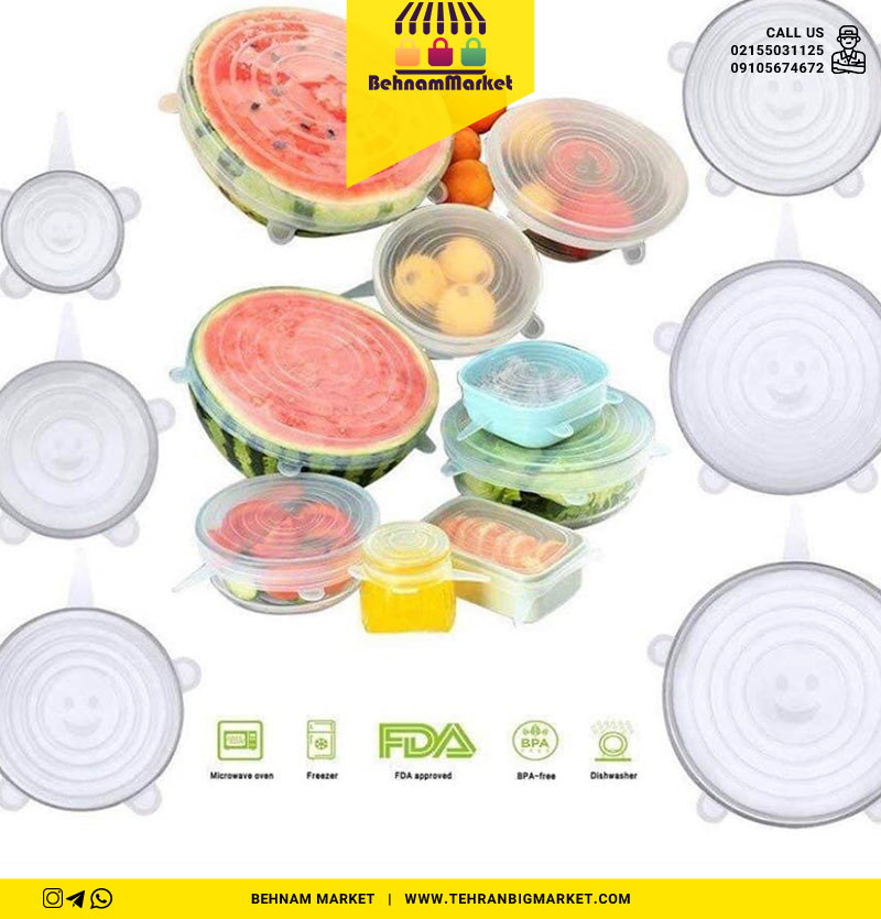 در پوش ظرف غذا وكيوم سيليكن