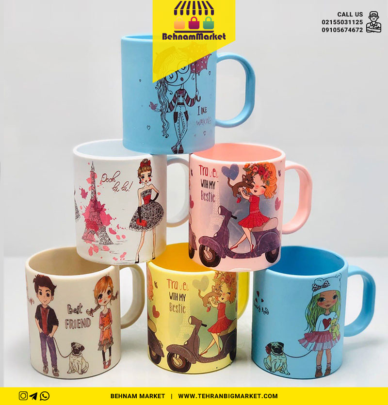 لیوان چاپ دار