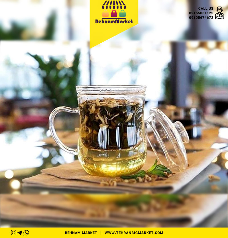 لیوان دمنوش تمام پیرکس چافی دار