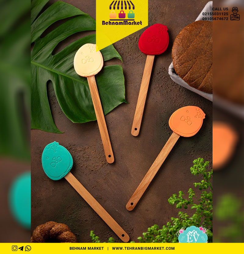 لیسک سلیکونی جوجه دسته چوبی