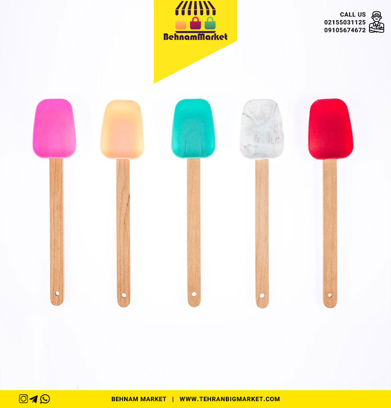 لیسک سیلیکونی دسته چوبی برگردون