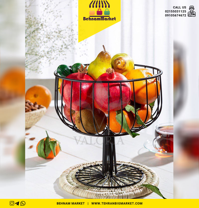 سبد میوه فلزی طرح جام