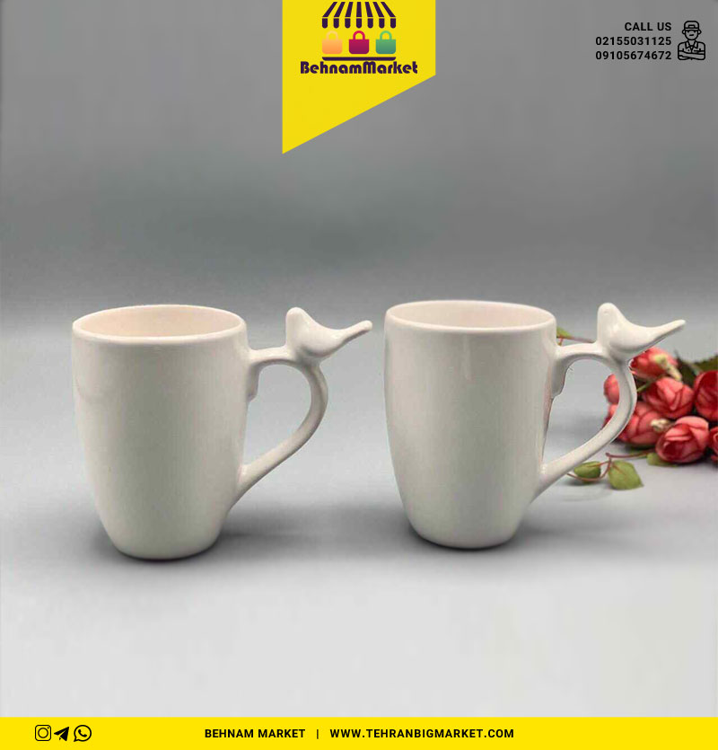 لیوان سرامیک پرنده