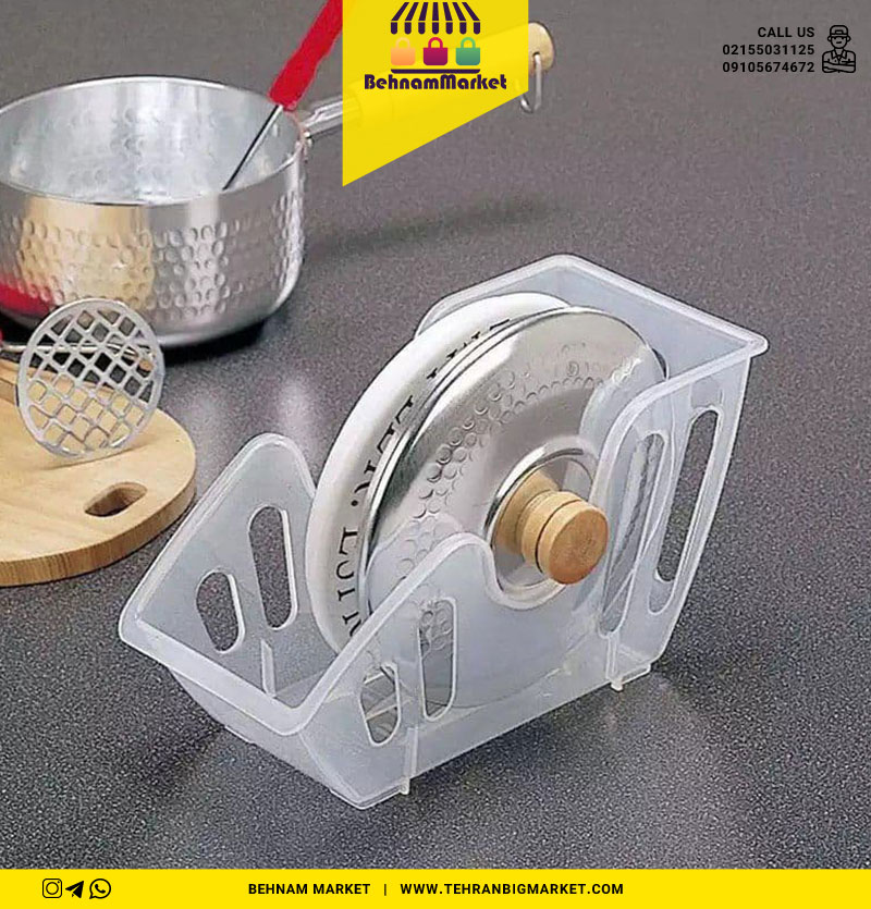 استند همه کاره درب قابلمه و بشقاب