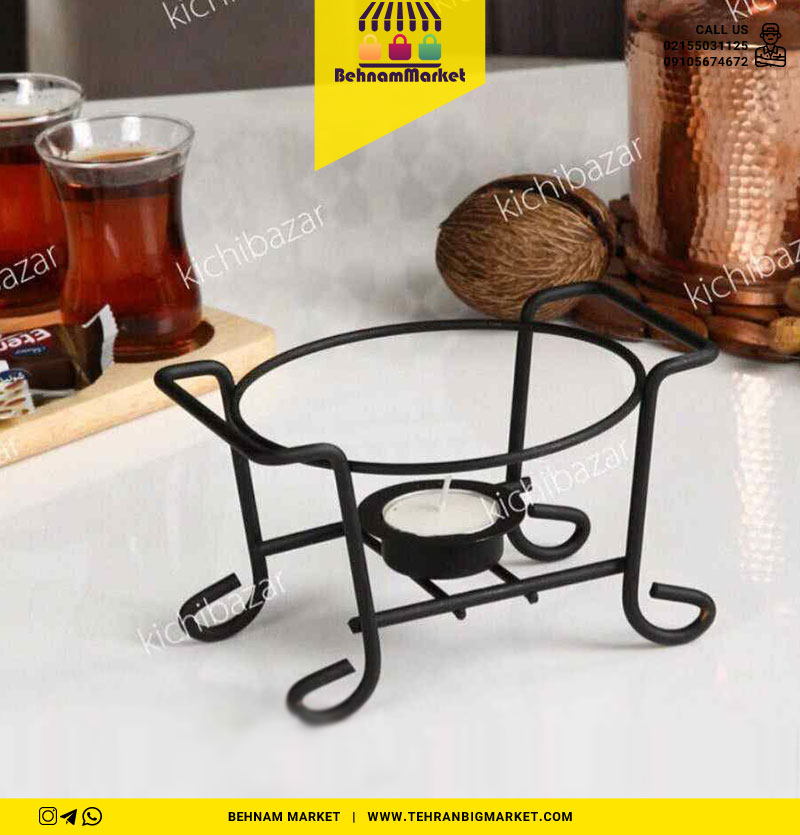 پایه وارمر سوفله ای گرد مشکی