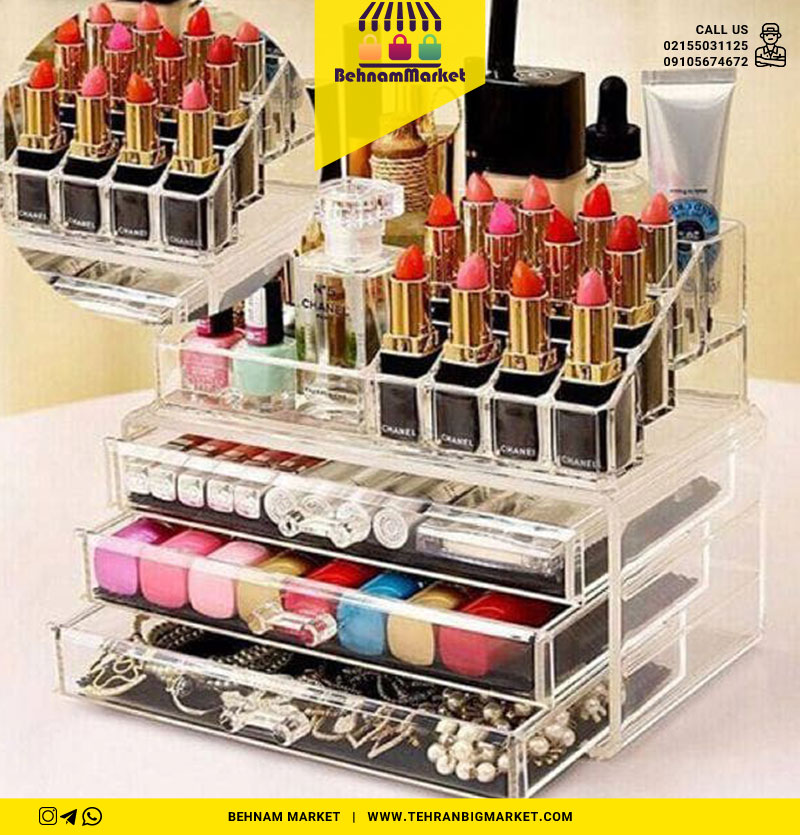 استند لوازم ارایش ۳ کشو